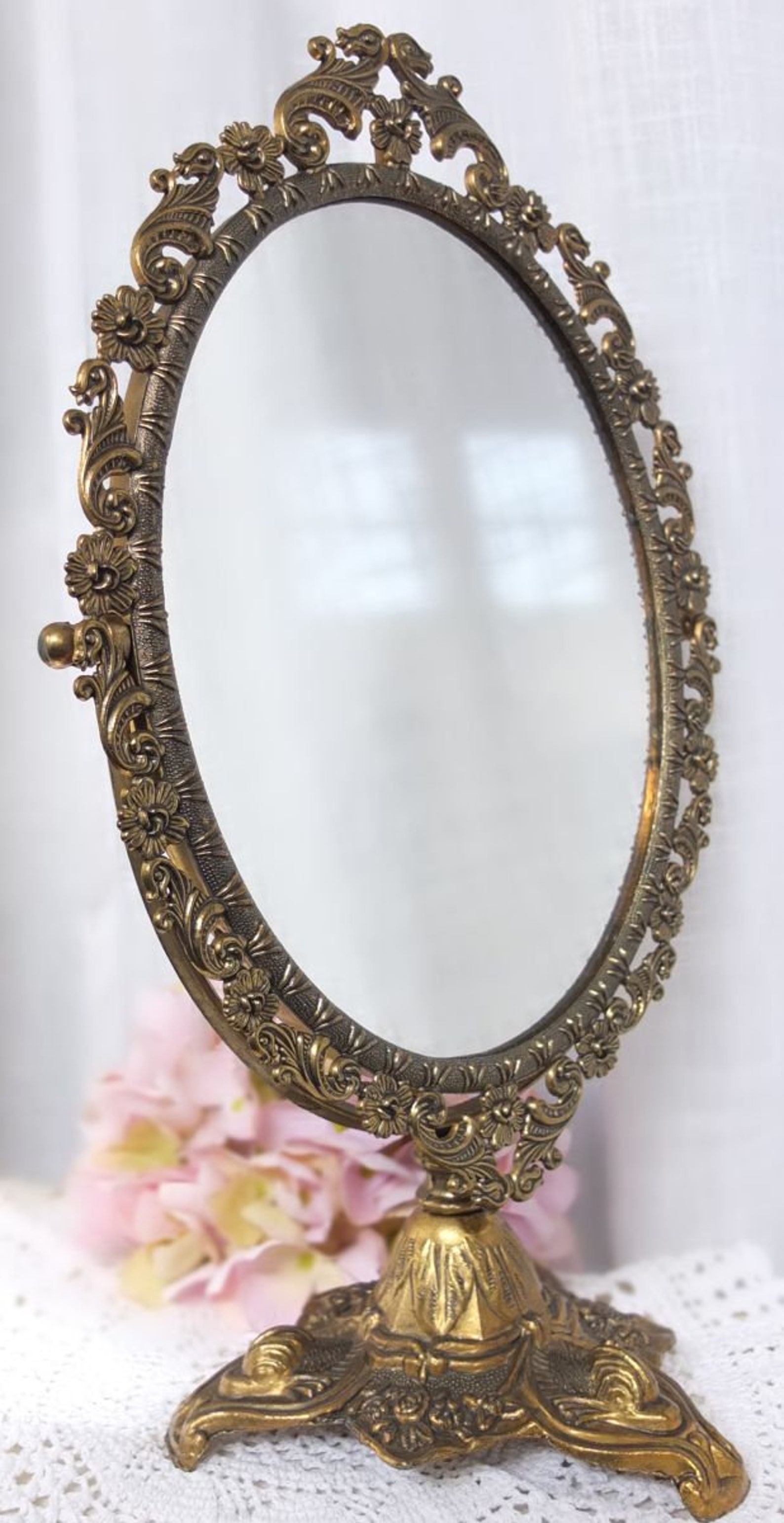 Mirror Rotating Mirror Stand Mirror Table Mirror Makeup Etsy UK