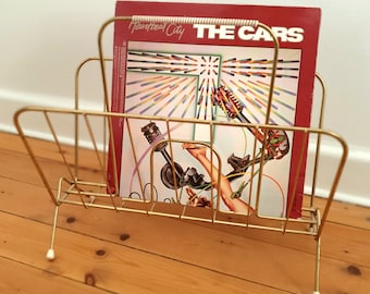 Porte-revues Porte-revues Porte-journaux Magazine Collector Vinyl Record Rack LP Rack Retro Vintage