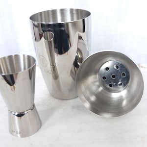 Cocktailshaker Set Cocktailshaker and Measuring Beaker shaker Stainless Steel Party New Year Party