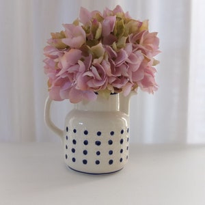 Jug Milk jug Juice jug Ceramic jug waku glazed dots dots flower vase country house country style vintage shabby image 3