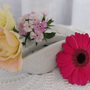Steckvase Vase Blumenvase Keramikvase Steckblumen Steckblumenvase Keramik Hochzeitstisch Vintage Bild 2