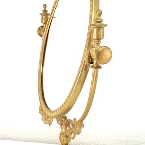 Brass mirror mirror rotating mirror standing mirror table mirror vanity mirror french vintage