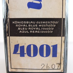 Ink Pelikan ink bottle royal blue blue office supplies Gunter Wagner image 6