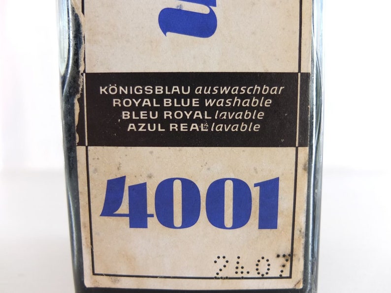 Ink Pelikan ink bottle royal blue blue office supplies Gunter Wagner image 6