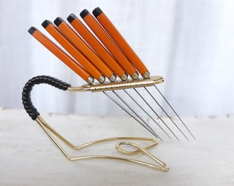 Cuchillo Cuchillo Cuchillo Cuchillo Set Cóctel DDR Fiesta de Año Nuevo Vintage Retro Mid Century 60's