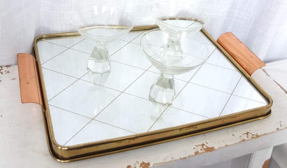 Tray Glass Tray Mirror Tray Serving Tray Serve Barutensilo Bar