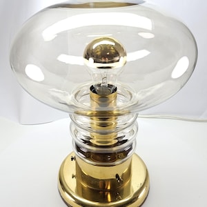 Lamp Luigi Colani Mushroom Lamp Mid Century Smoked Glass Table Lamp