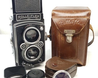 Rolleiflex 6x6 Automat Modèle 3 Type K4B2 avec Carl Zeiss Tessar 7,5 cm f 3,5