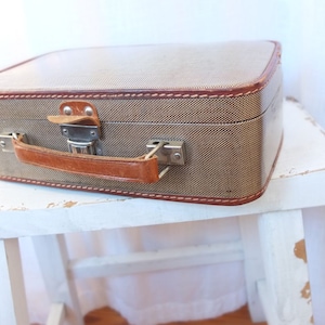 Tas handtas koffer make-up tas harde case make-up case vintage