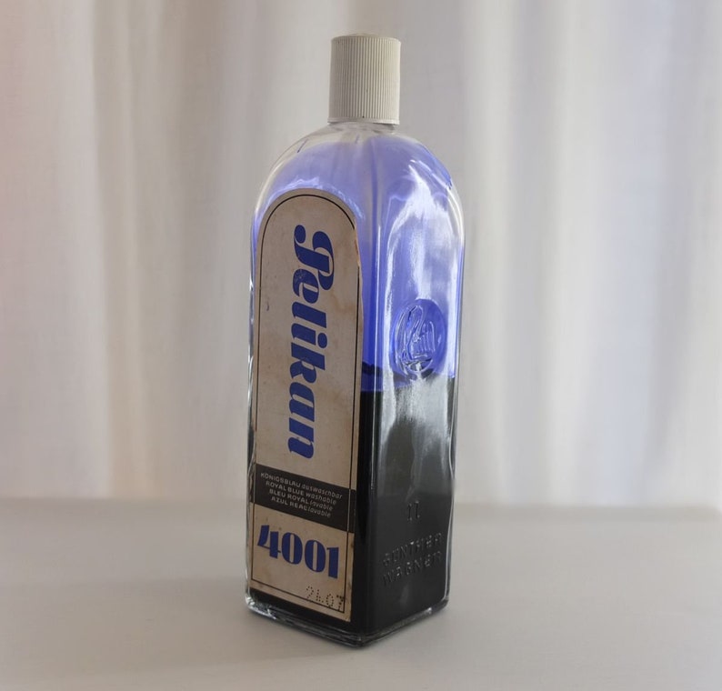 Ink Pelikan ink bottle royal blue blue office supplies Gunter Wagner image 3