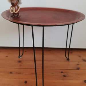 Table Side Table Tray Made in Denmark Mid Century 60&#39;s