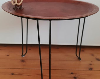 Table Side Table Tray Made in Denmark Mid Century 60's