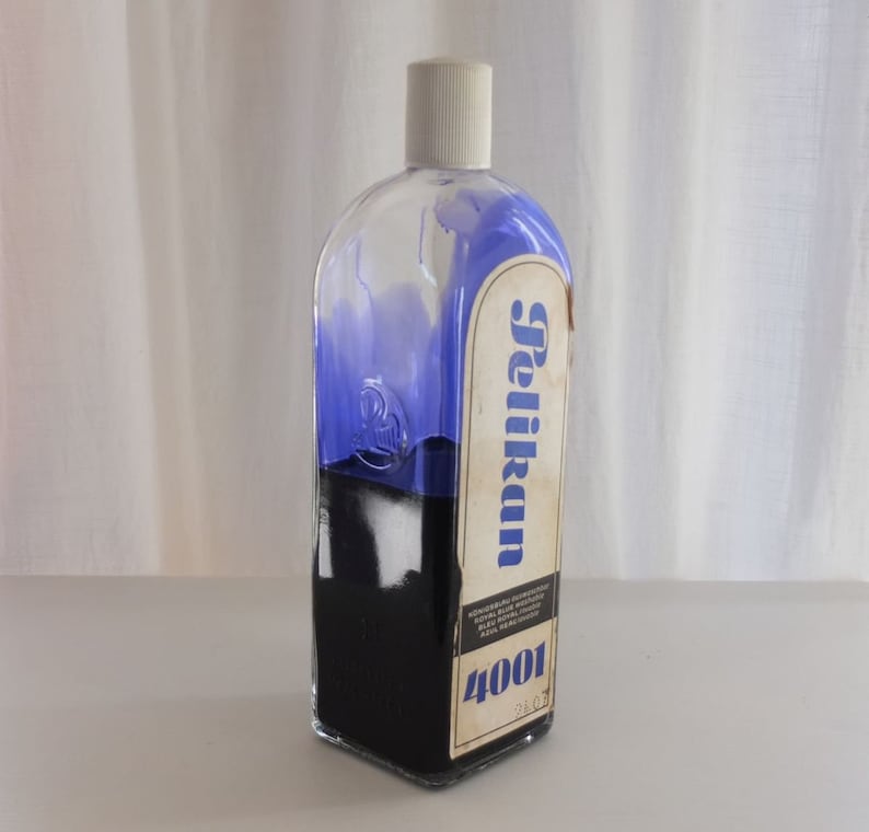 Ink Pelikan ink bottle royal blue blue office supplies Gunter Wagner image 7