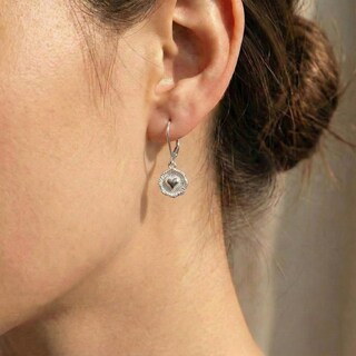 Orecchini A Cuore In Argento 925 Con Zirconi - Donna, Eleganti, Ipoallergenici, Regalo Ideale