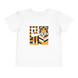 Look ferocious in this cute Kids Tiger T-Shirt, childrens zoo animal shirt, stylish kids fine art t-shirt, toddler minimalist tiger t-shirt