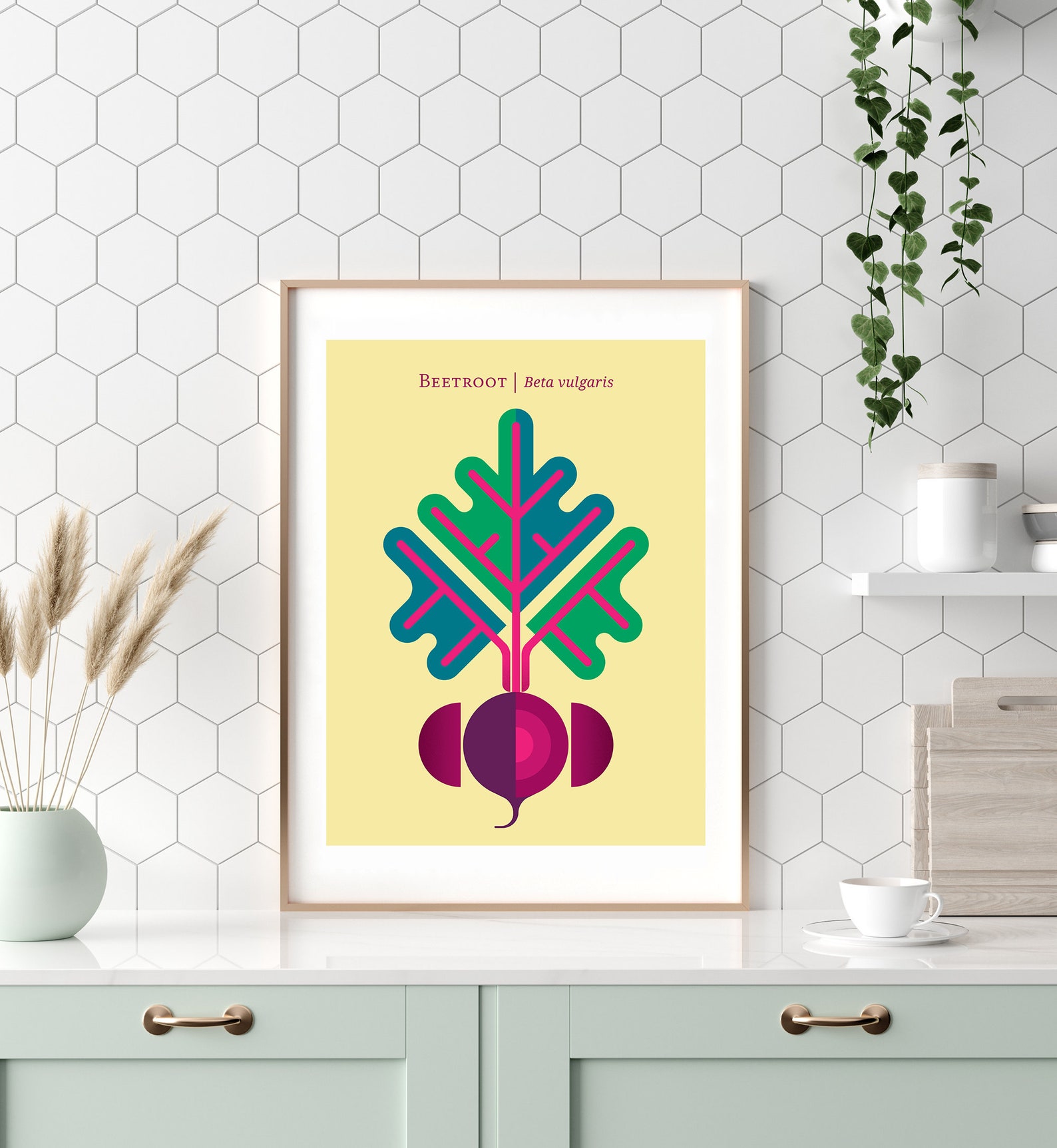 Beetroot Print Design for Kitchen, Restaurant Decor, Kids Room. Beet ...