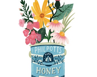 Philpotts Honey Botanicals Vintage Tin (Fine Art Print)