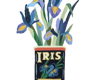 Iris Cloves Vintage Tin (Fine Art Print)