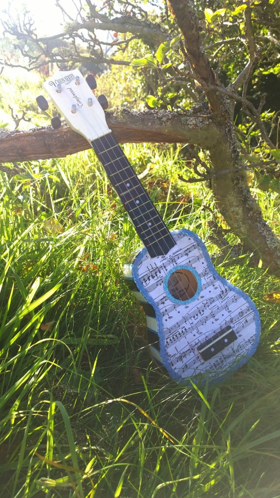 Items similar to Hand decorated soprano ukulele. Perfect as a gift or