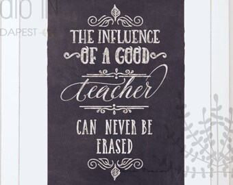 Teacher Gift download and print gift, Chalkboard teacher sign, Teacher Appreciation Gift, Student Gift, CHALKBOARD Style download and print