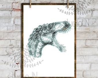 DINOSAUR PRINT #2# - Printable Instant Download, Dino Kids Room Decor, Dino Print, Boy room decor