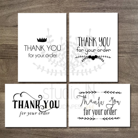 printable thank you tags customer gift tags printable tags etsy