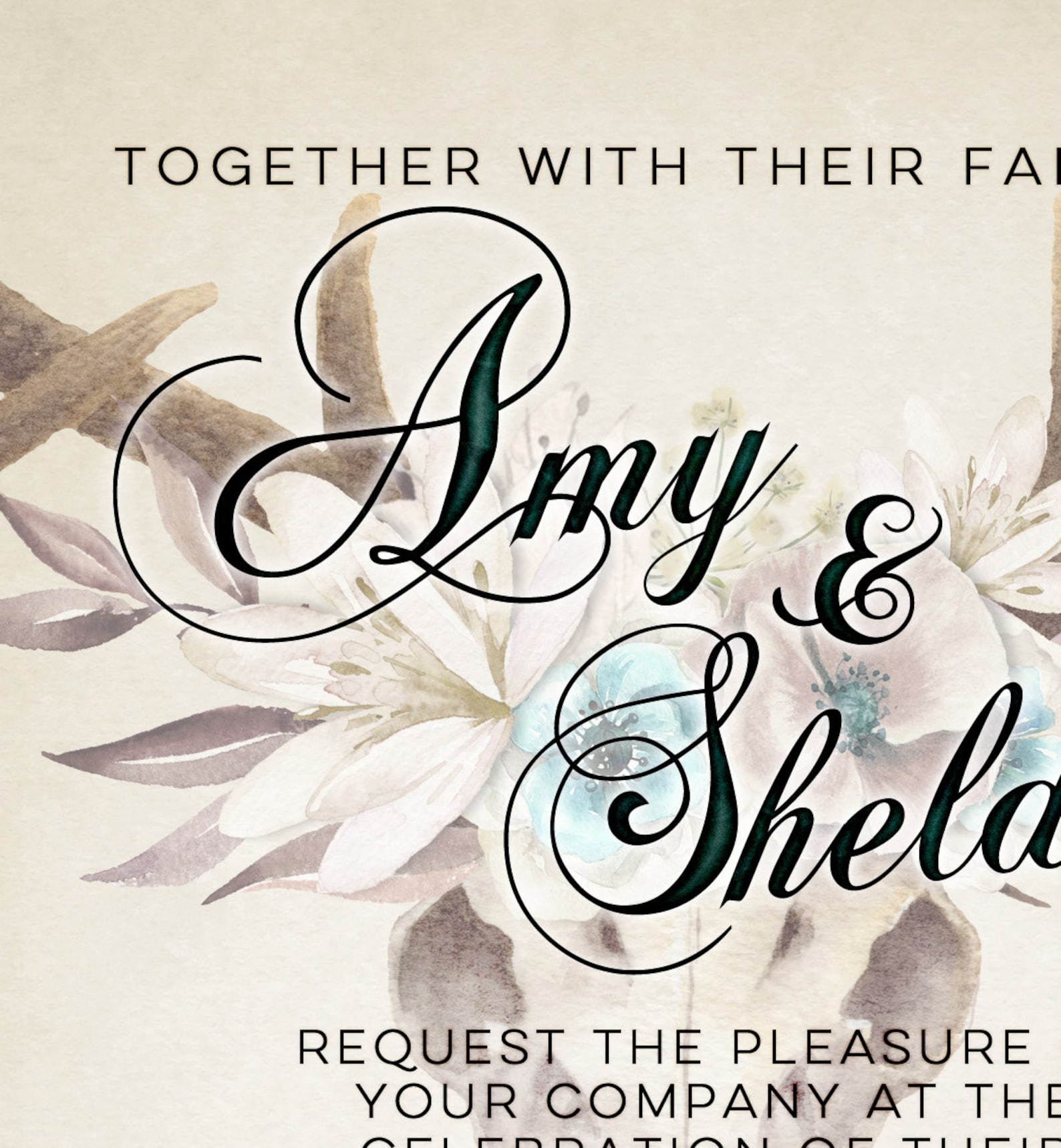 Rustic Wedding Invitation Printable Wedding Invitation - Etsy