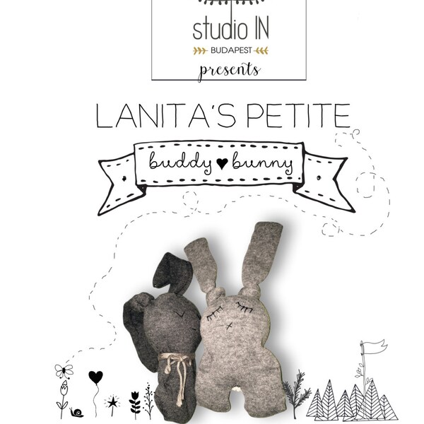 Bunny soft toy, sleeping buddy, Lanita’s petite, cuddly stuffed toy, socks soft toy, baby shower gift, gift for babies, baby shower softies,