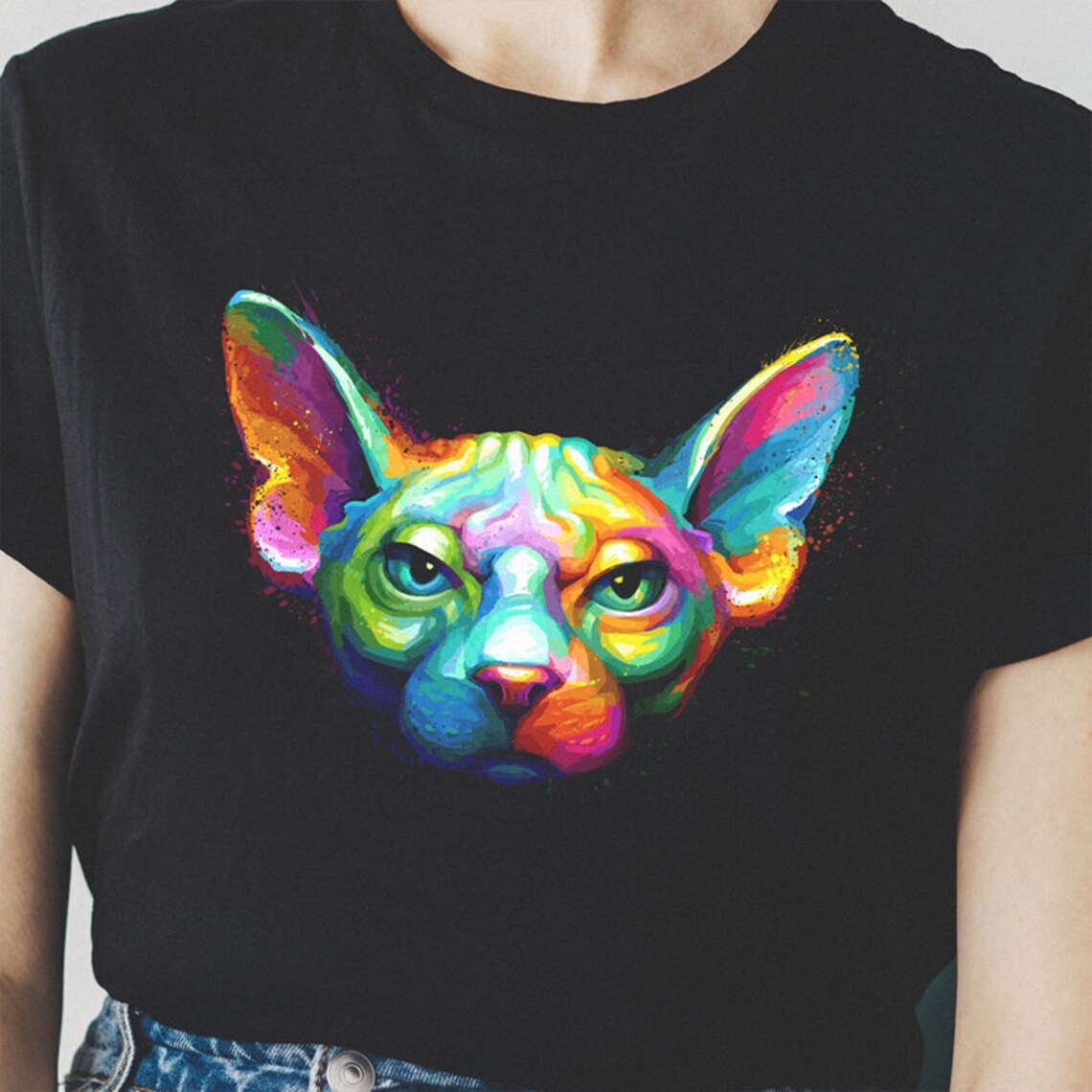 Sphynx Cat TShirt Hairless Sphynx Cat Clothes Sphynx Etsy