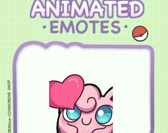 Jigglypuff Kiss Animated Emotes