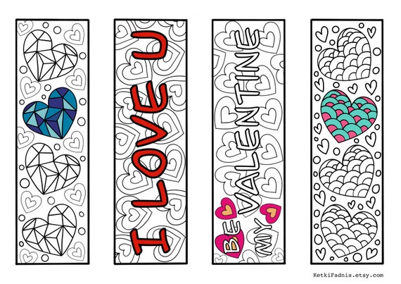 valentine-coloring-bookmarks-bookmarks-coloring-page-etsy