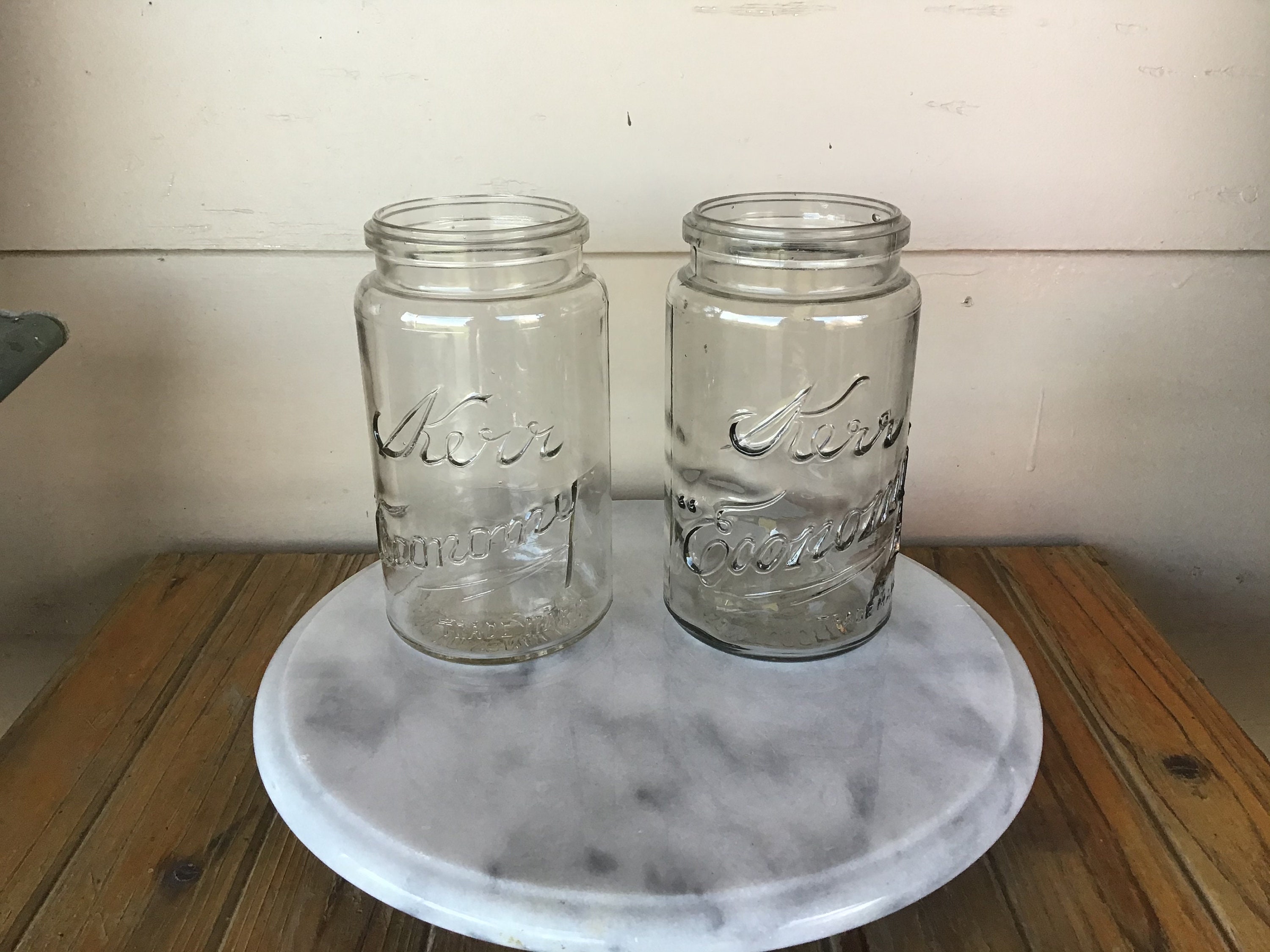 Vintage Kerr Economy Canning Jars Etsy