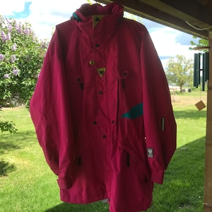 Helly Hansen Jacket Coat Waterproof Rain Outdoor Helly-Tech Hooded Pink Size M