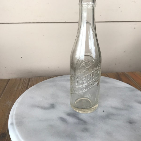 Vintage Dr Pepper Bottle Embossed from Fresno, California