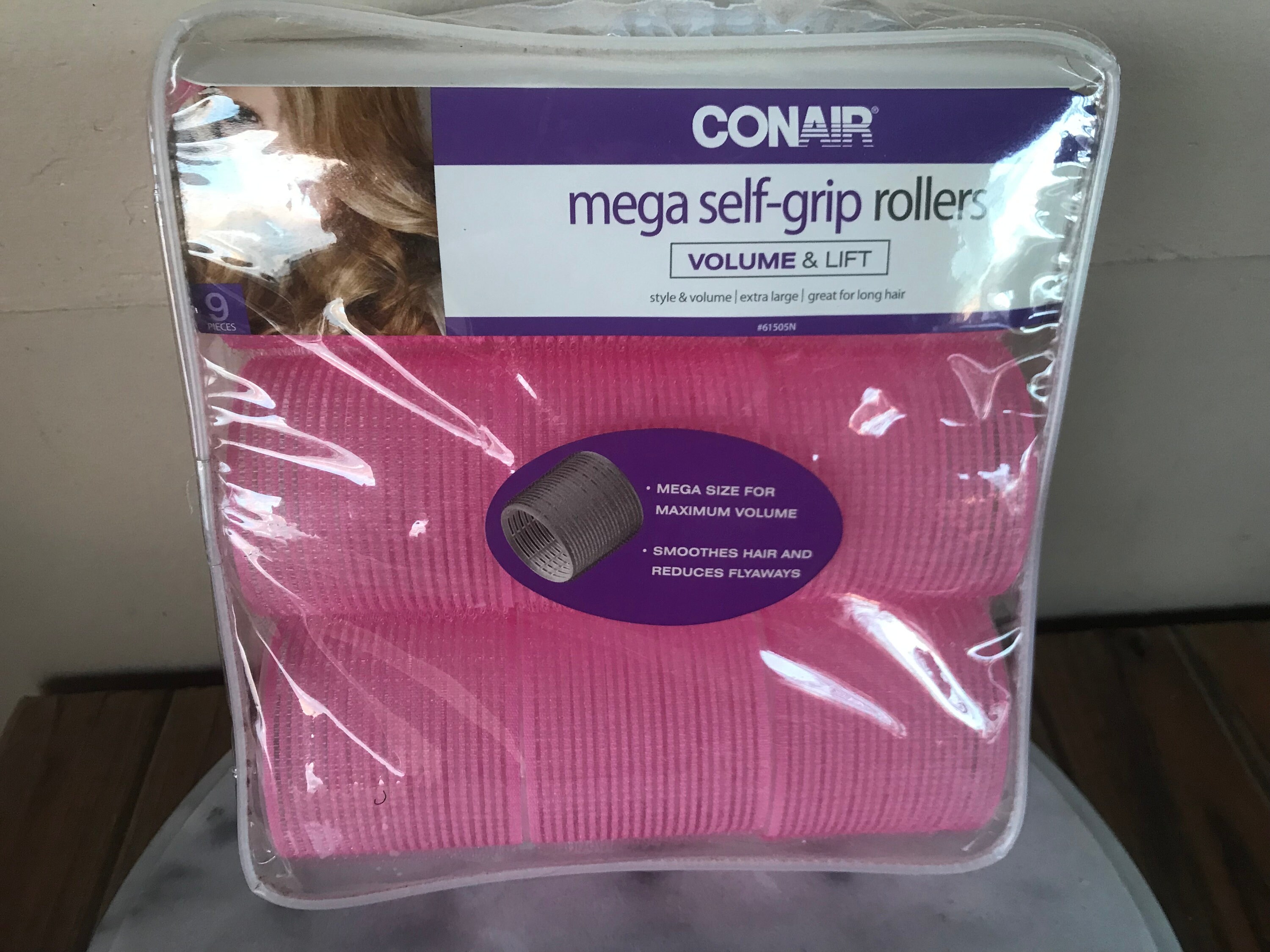 Conair Self Grip Extra Large Hair Rollers 9 Pack Voluminous Curls 2 .5 In. Etsy