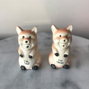 Vintage Pig Salt & Pepper Shakers Japan Cork Bottom
