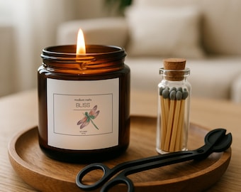 Bliss Soy Candle Gift Set | Dragonfly Label, Ocean Water Scent