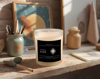 Luxury Soy Candle | 11oz Frosted Glass, Clean Burn