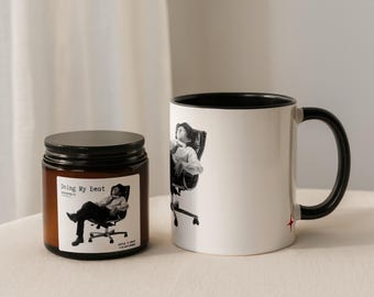 Funny Office Mug & Soy Candle Gift Set | Coworker Desk Decor