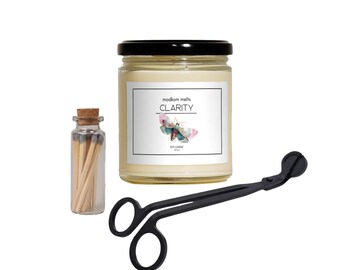Clarity Soy Candle Gift Set | Butterfly Label, Clean-Burning