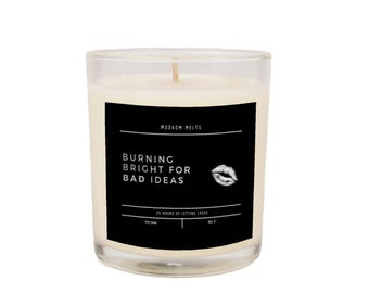 Frosted Glass Soy Candle, Clean Burn, Minimalist Design