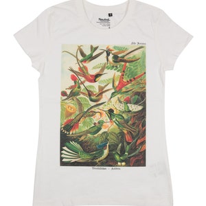 Fair Trade, camiseta orgánica con colibríes
