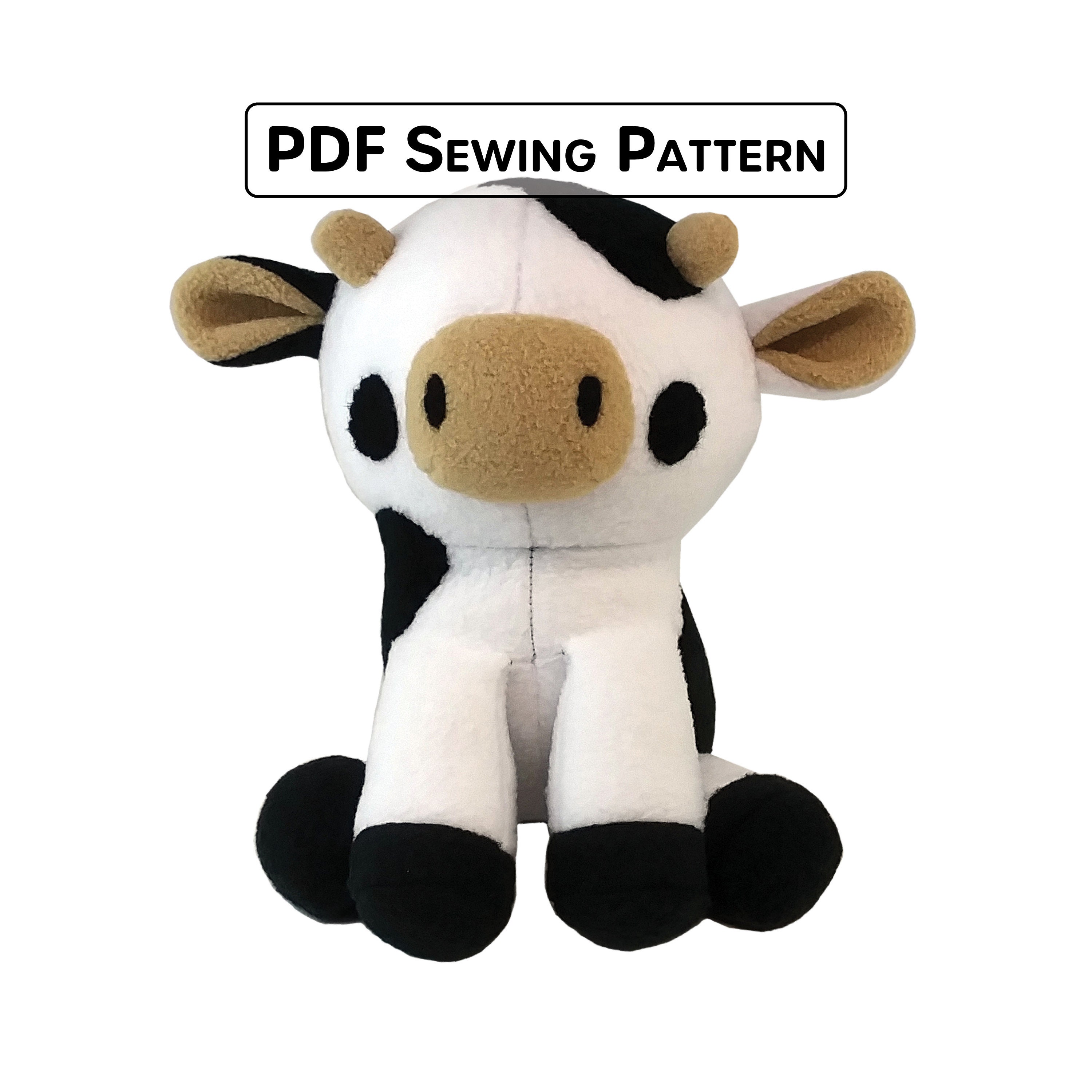 8+ Designs Cow Plush Sewing Pattern - MikaelSophia