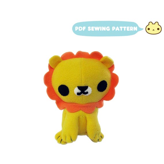 lion plush pattern