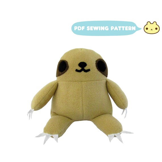 sloth plush pattern