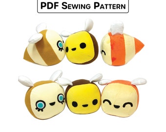 Bee Plush Sewing Pattern - PDF