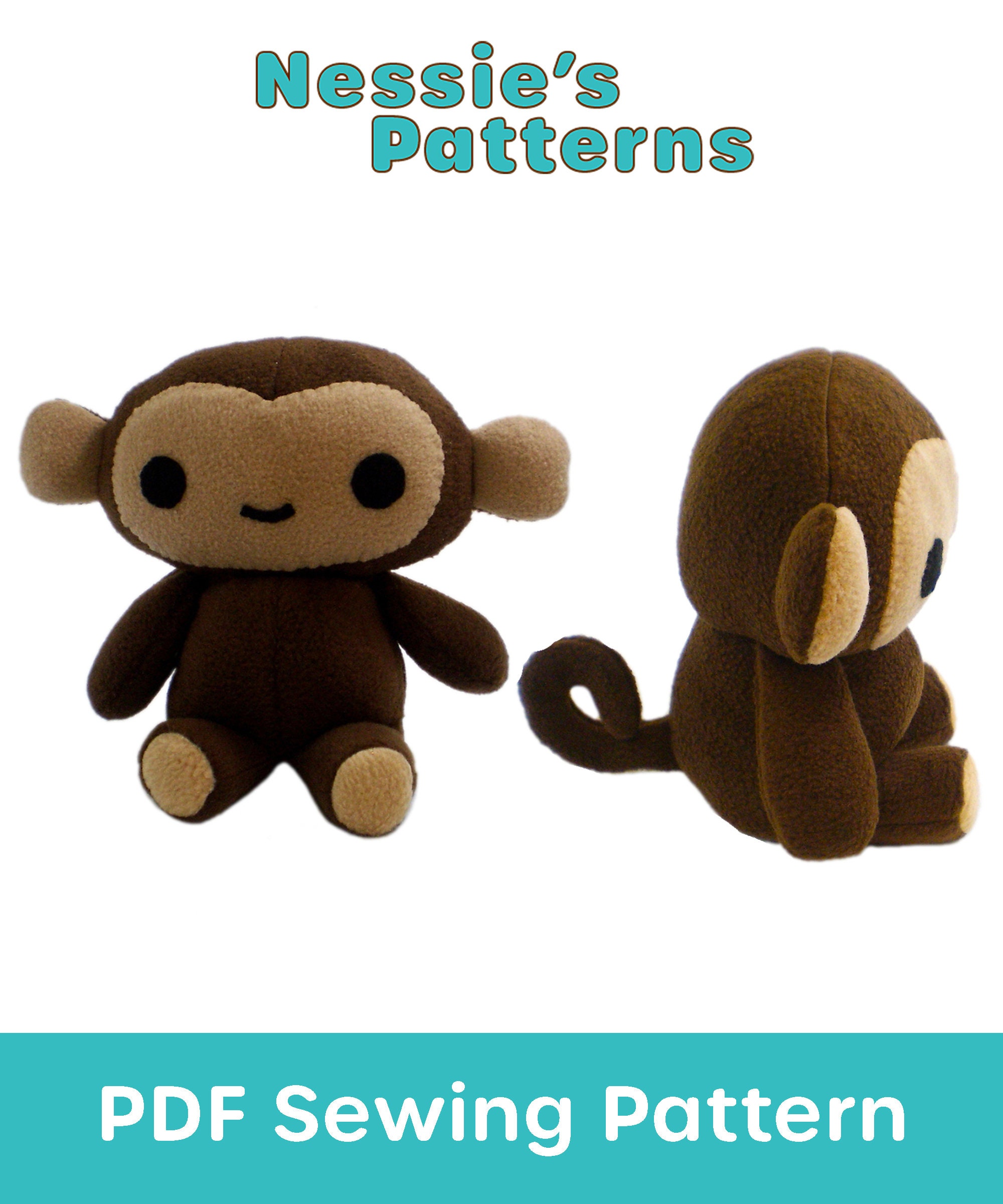 Monkey Sewing Pattern Instant Download | Etsy