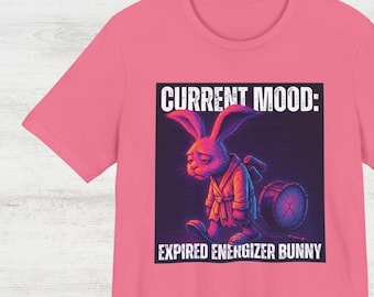 Funny Energizer Bunny Tee | Low Battery Humor Shirt | Tired Mom ...