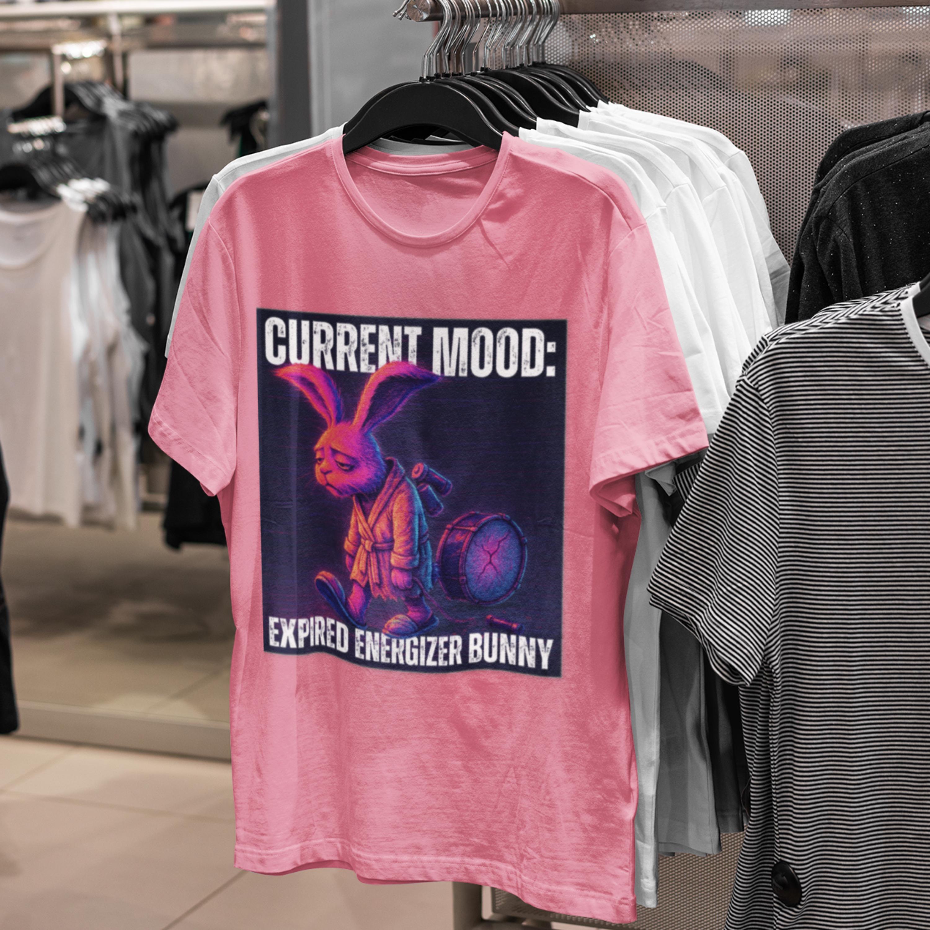 Funny Energizer Bunny Tee | Low Battery Humor Shirt | Tired Mom 