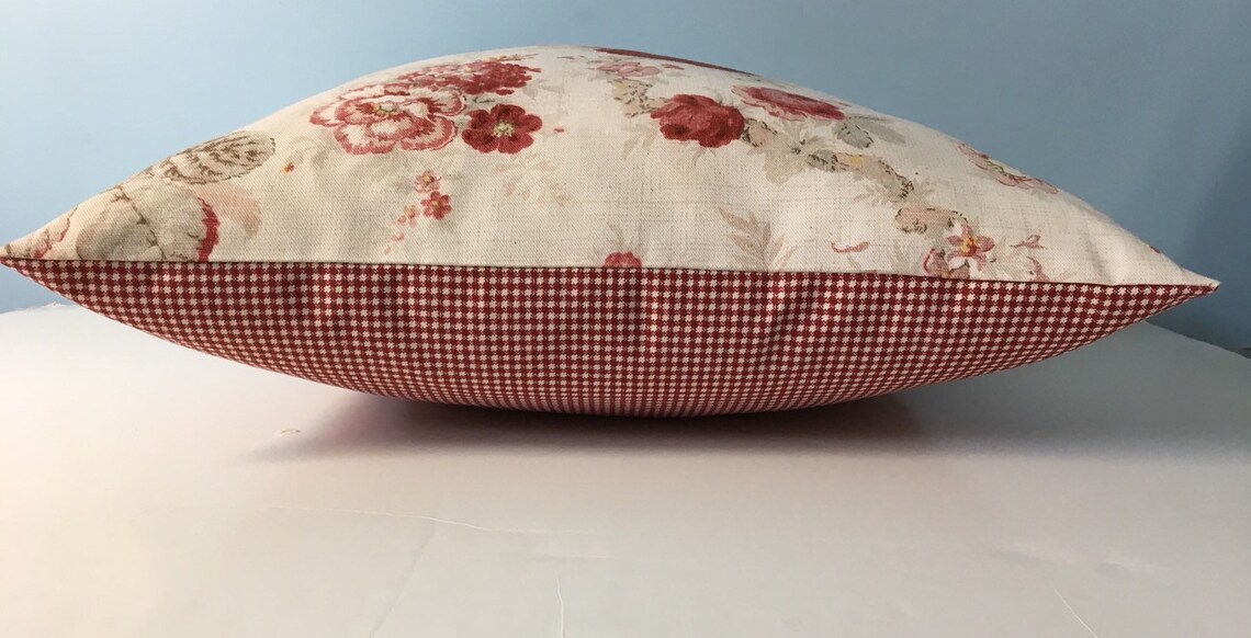 Waverly Norfolk Rose pillow cover. Shabby cottage chic throw Etsy